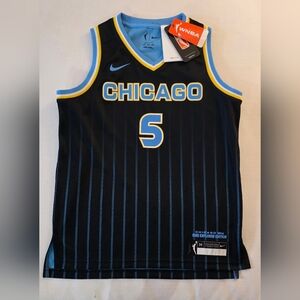 Youth Med Chicago Sky WNBA Angel Reese Jersey Nike Explorer Edition